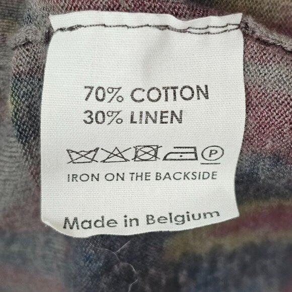 Dries Van Noten XS Cardigan Linen Cotton Button Front Multicolor Layering Piece - Picture 3 of 16